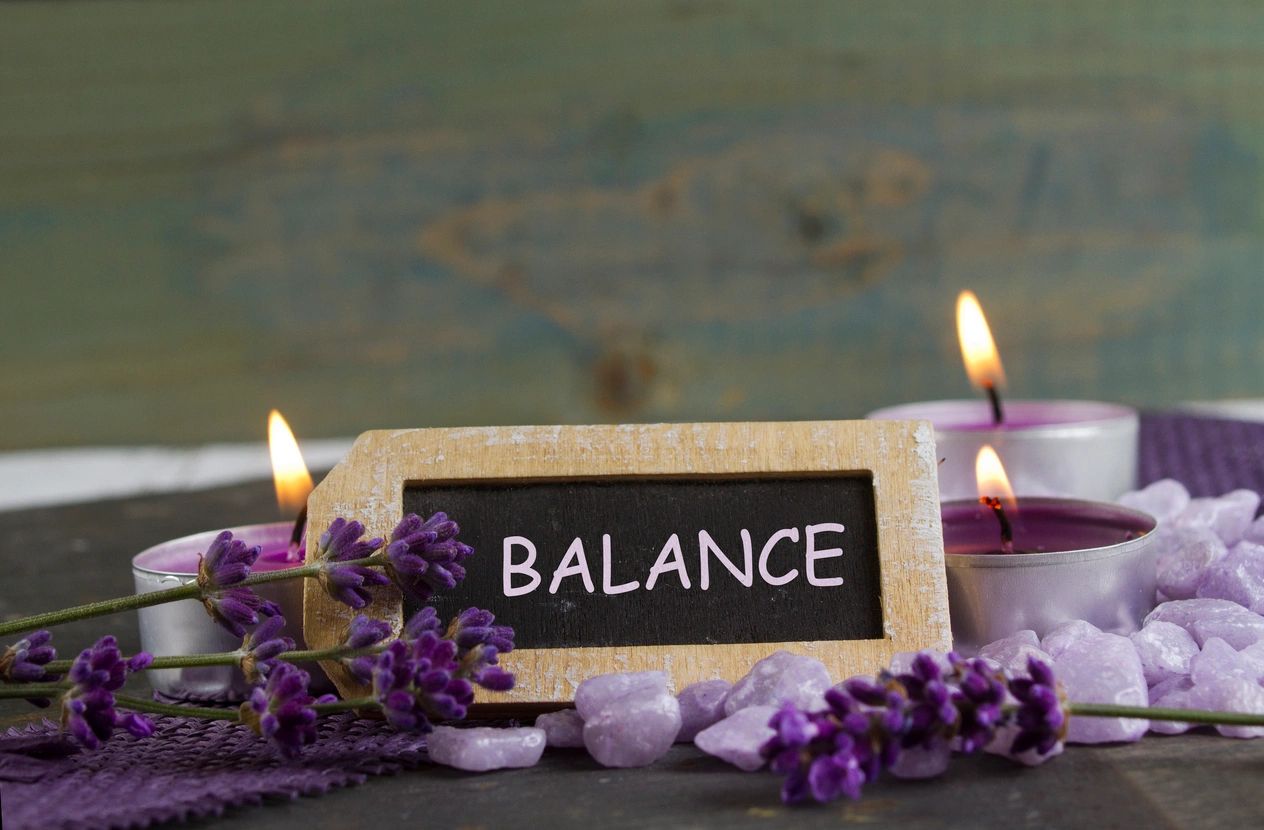 Image of candles with lavender